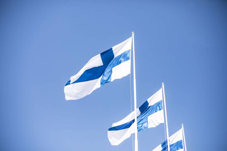 The Finnish flag