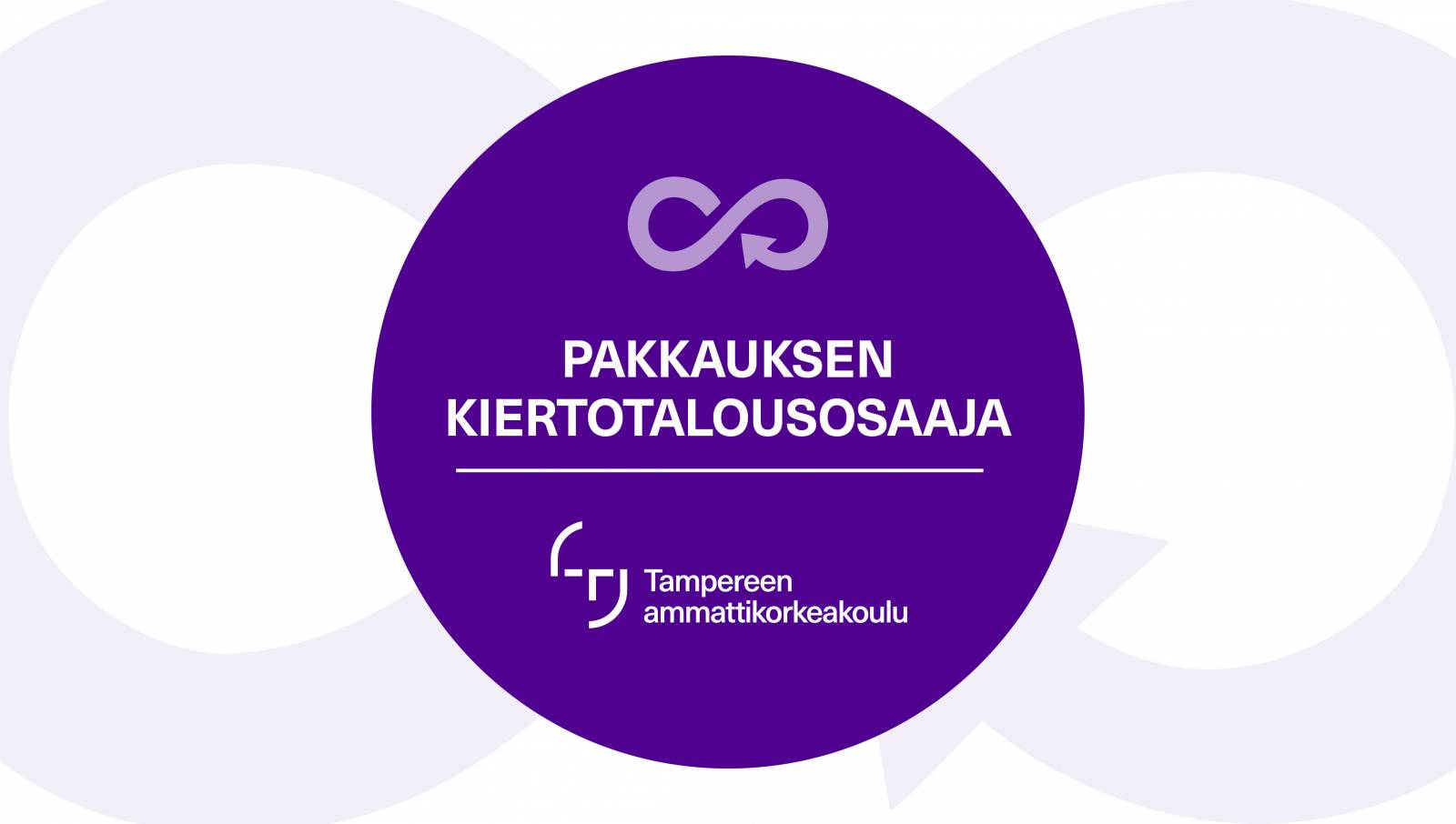 Pakkauksen kiertotalousosaaja -merkki.