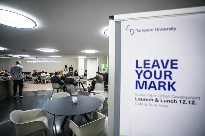 Discussion event on sustainable urban development.