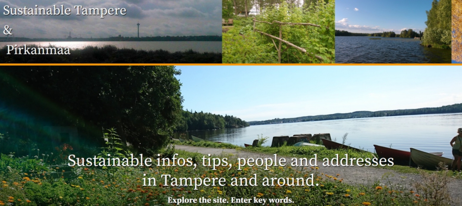 The website of Sustainable Tampere.