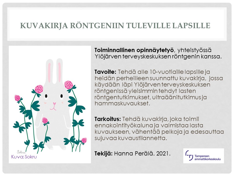 Kuvakirja röntgeniin tuleville lapsille
