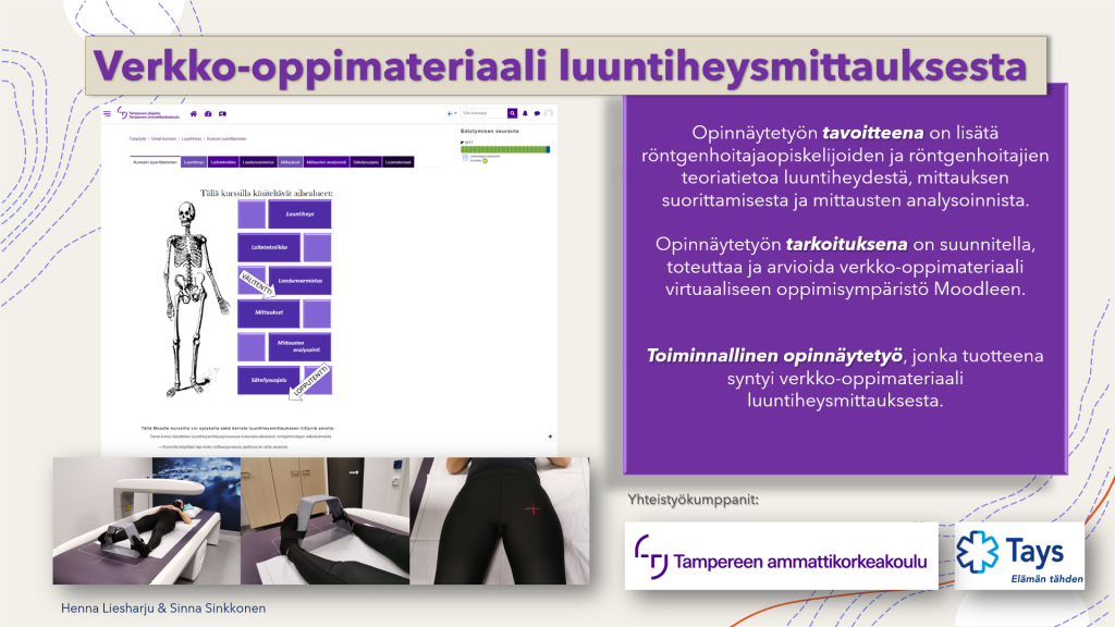 Verkko-oppimateriaali luuntiheysmittauksesta