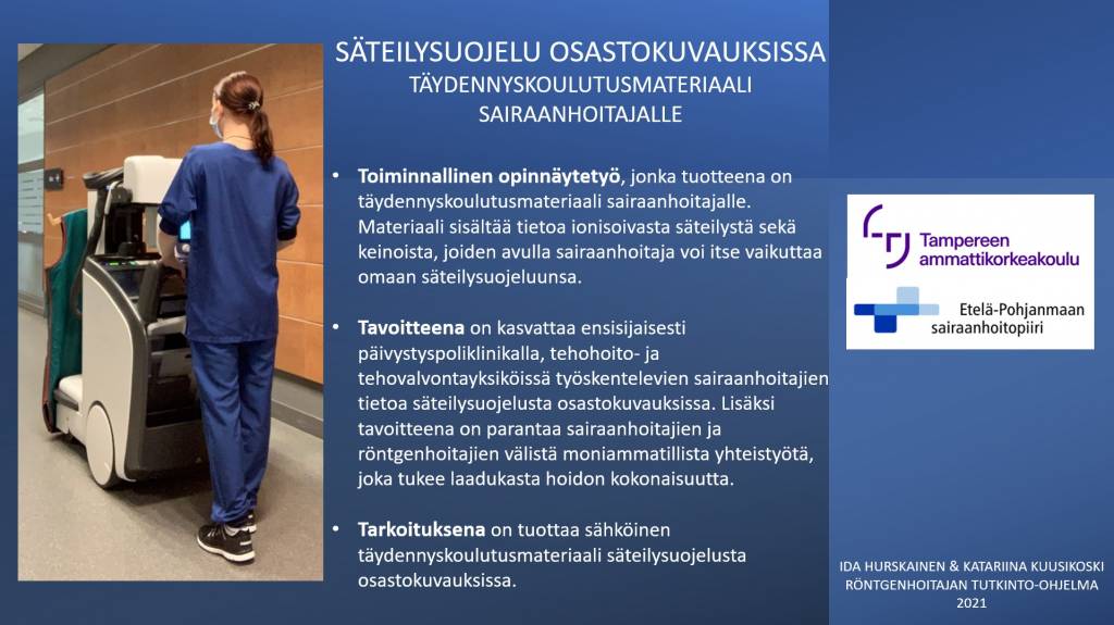 Säteilysuojelu osastokuvauksista