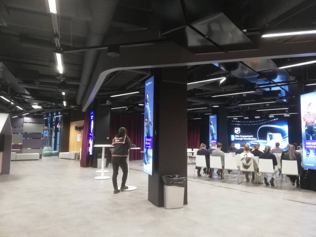 Paidia Space, a corridor and chairs