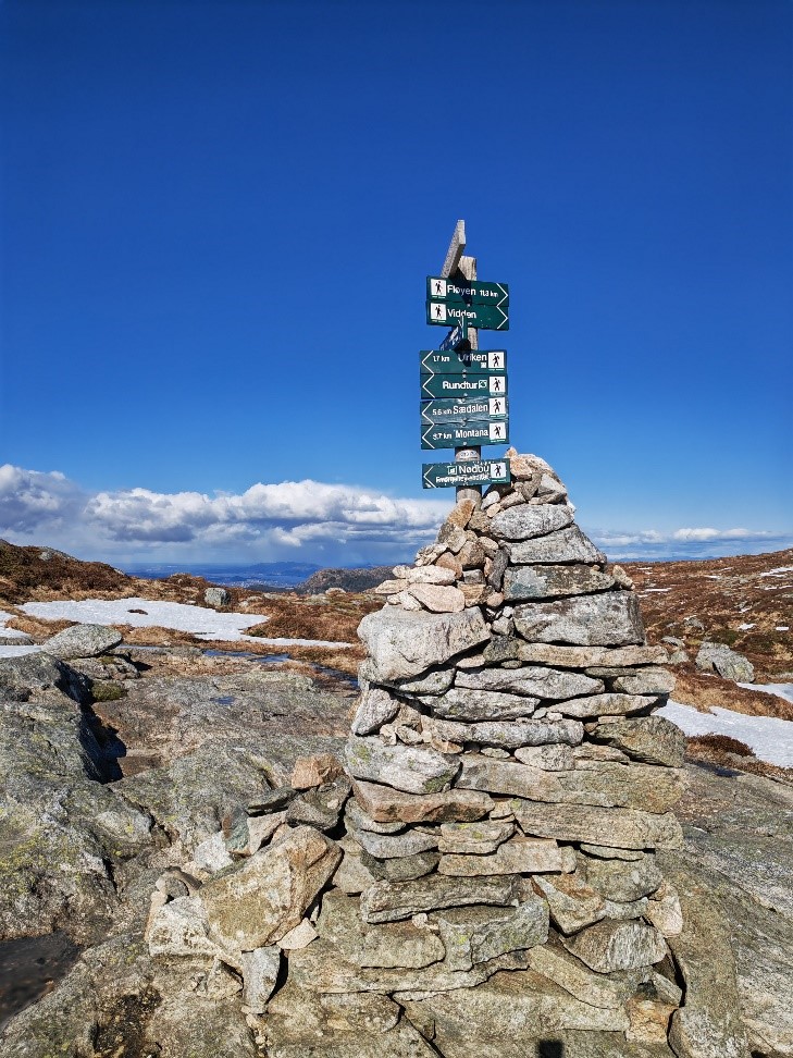 Vaellusviittoja reitillä