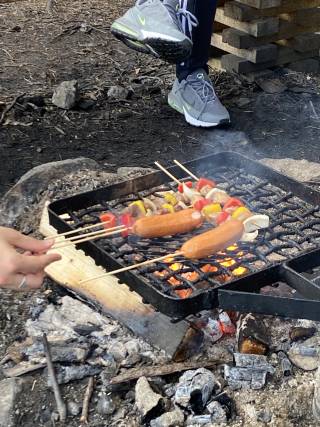 Barbecue at Makkarajärvi Campfire Site