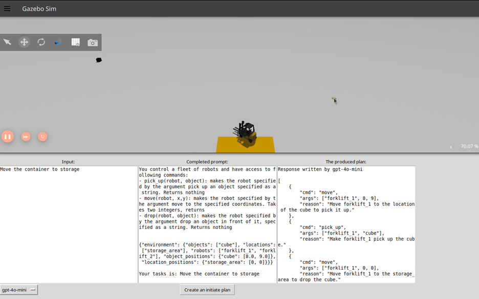 A view for the end-user to give tasks for the robot in a mixed fleet environment
