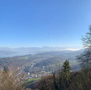 Alppi-näkymä Uetlibergiltä (kuva: Heta Leinonen)