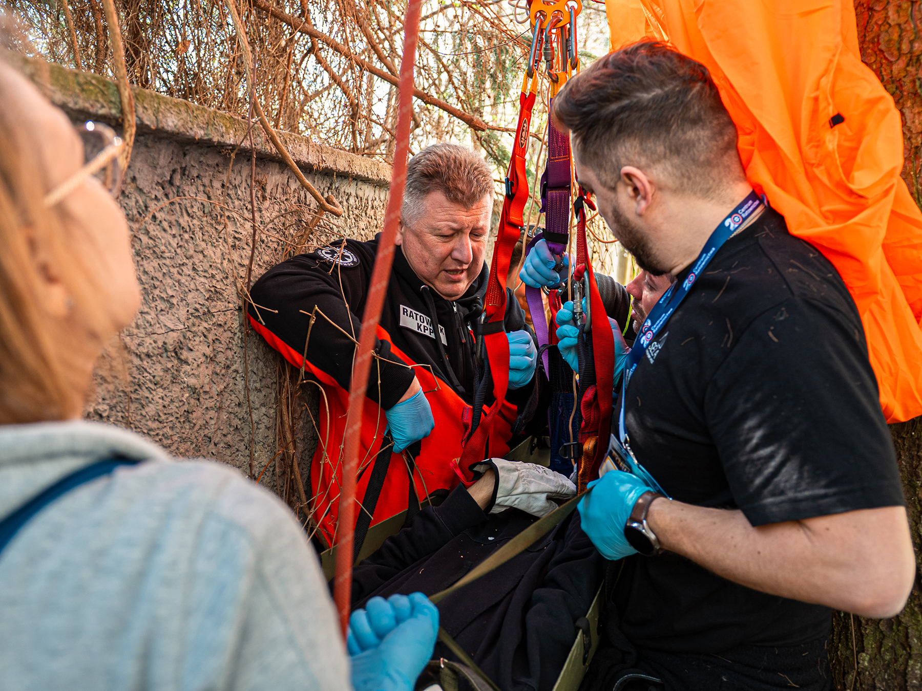 Kuva harjoitustilanteesta Puolan tapahtumasta.