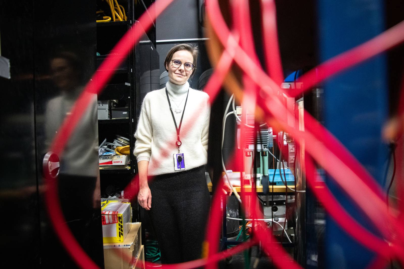 Tutkija Tiina Salmi Hervannassa.