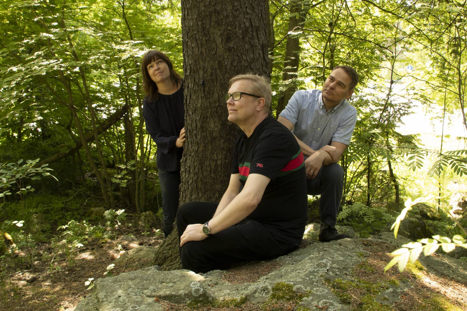 Jatkas-hankkeen toimijat metsässä