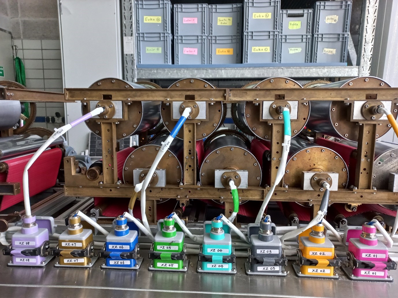 A printing machine in the laboratories of München University of Applied Sciences.