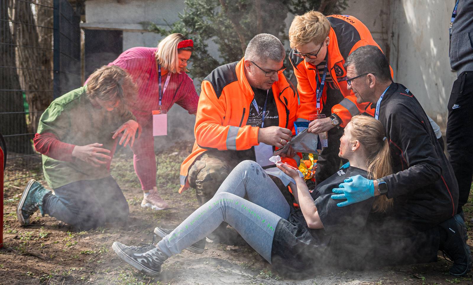 Kuva harjoitustilanteesta Puolan tapahtumassa.