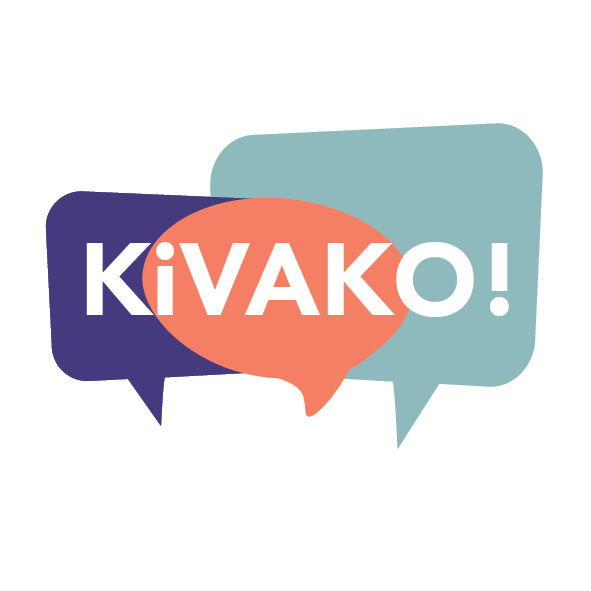 KiVAKO logo with three speech bubbles