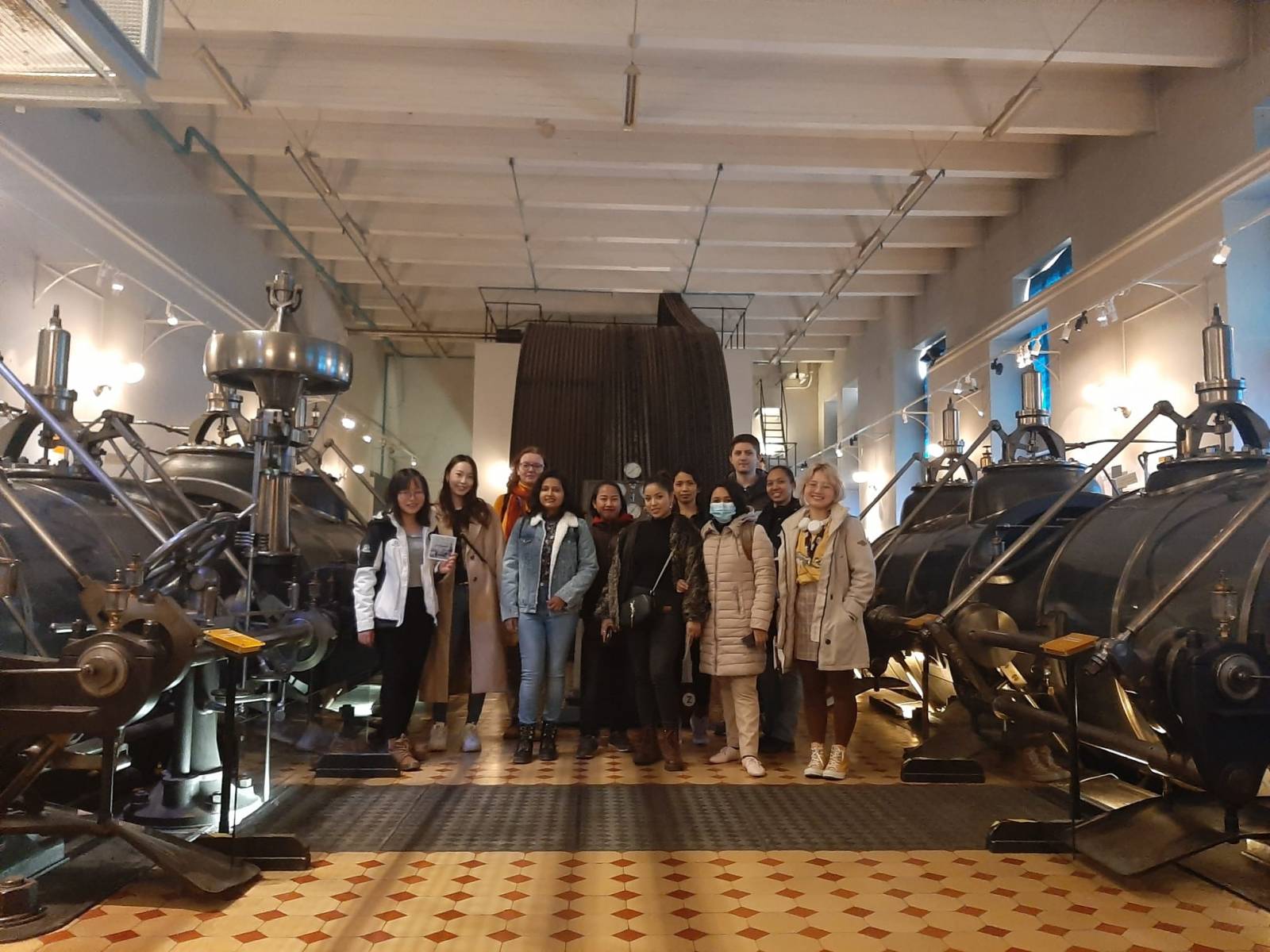 Group standing at the Finnish Labour Museum Werstas.