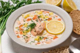Finnish salmon soup. Picture: Adobe Stock