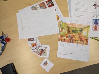 Kuvaa opetusmateriaaleista