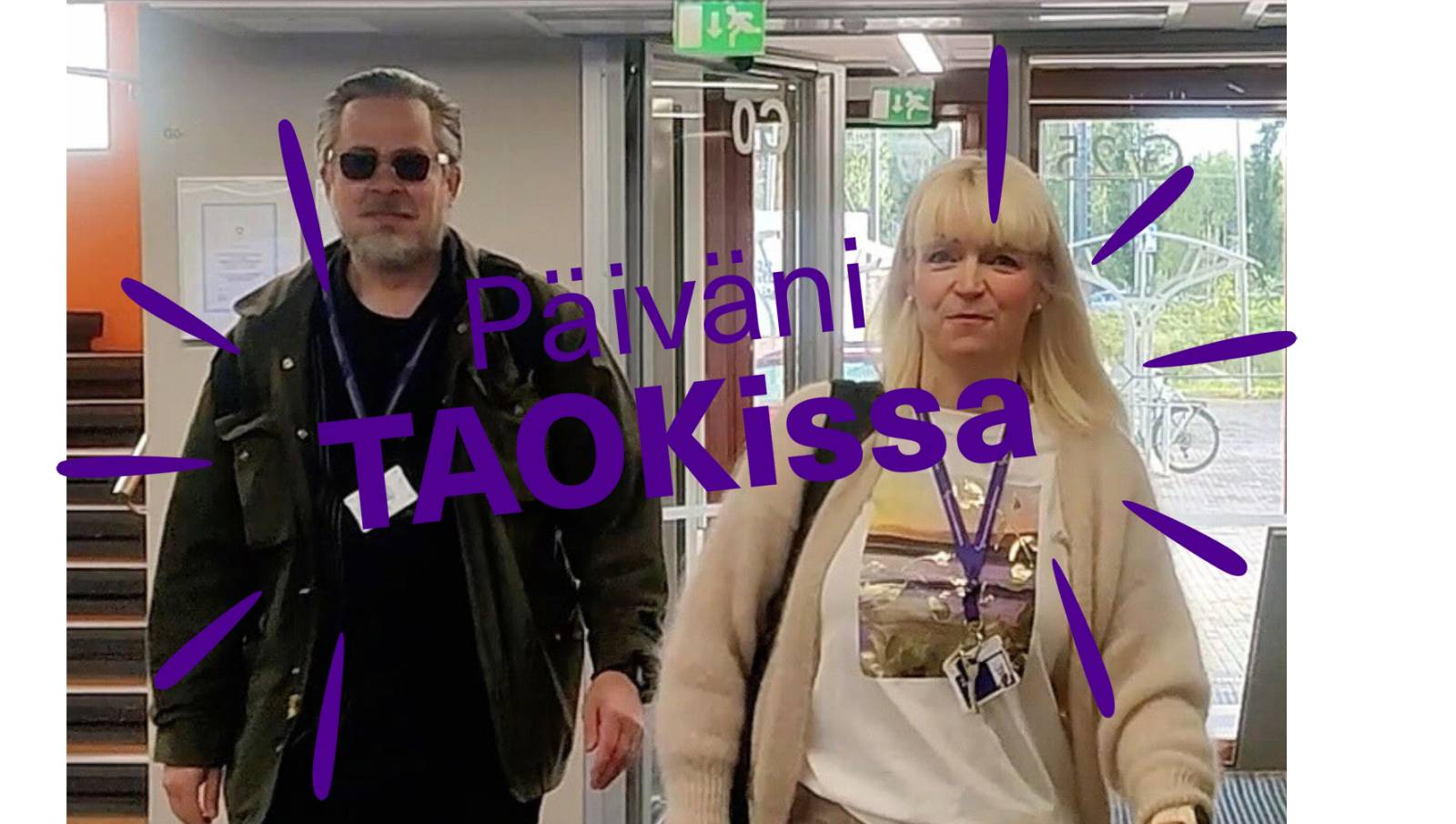 Ville ja Taina ja teksti Päiväni TAOKissa.