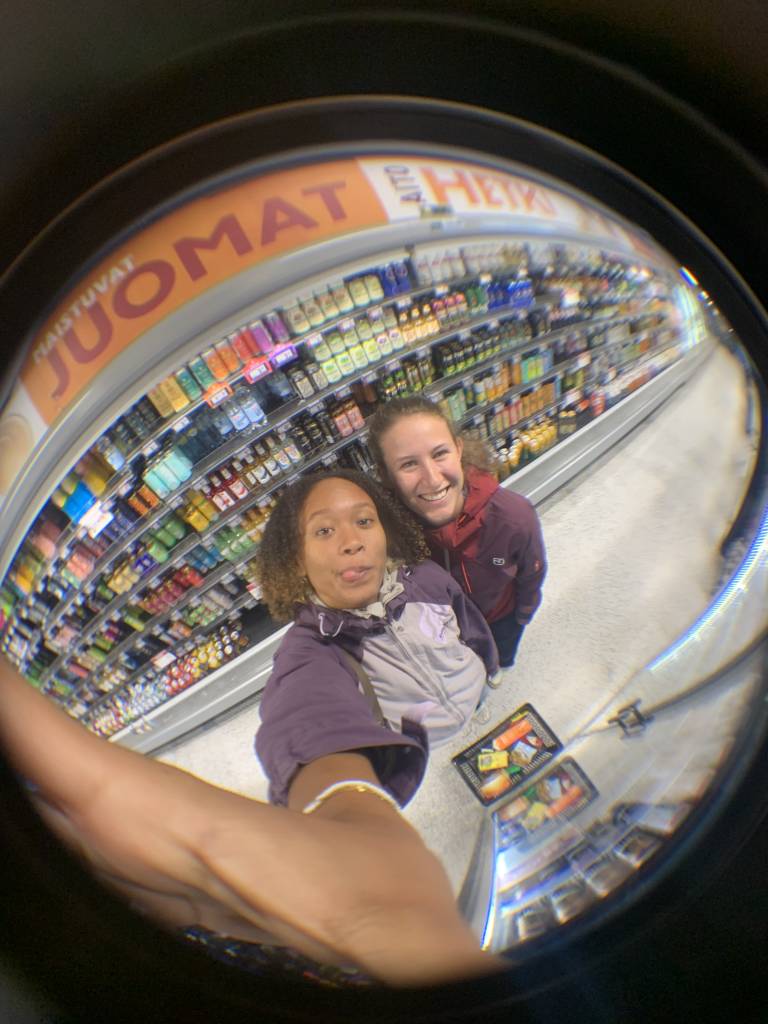 selfie in the supermarket
